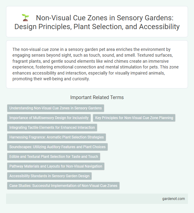 Non-Visual Cue Zones in Sensory Gardens: Design Principles, Plant Selection, and Accessibility