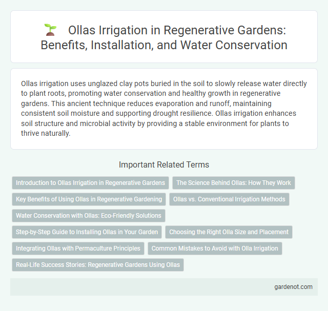Ollas Irrigation in Regenerative Gardens: Benefits, Installation, and Water Conservation