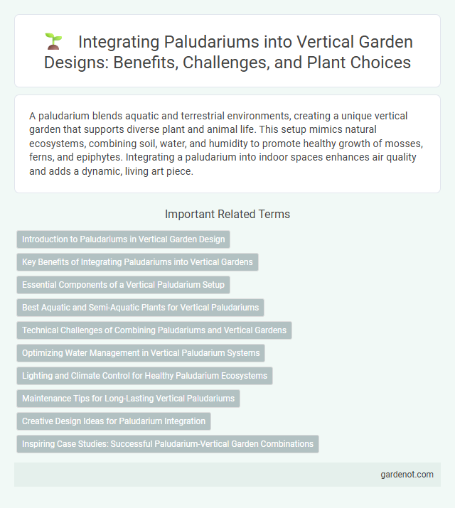 Integrating Paludariums into Vertical Garden Designs: Benefits, Challenges, and Plant Choices