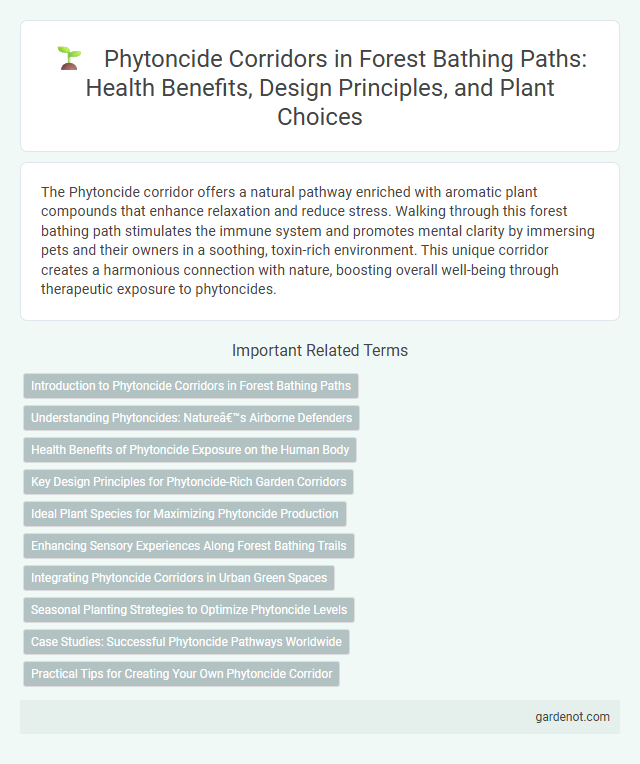 Phytoncide Corridors in Forest Bathing Paths: Health Benefits, Design Principles, and Plant Choices