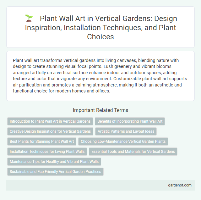 Plant Wall Art in Vertical Gardens: Design Inspiration, Installation Techniques, and Plant Choices
