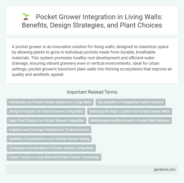 Pocket Grower Integration in Living Walls: Benefits, Design Strategies, and Plant Choices