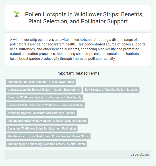 Pollen Hotspots in Wildflower Strips: Benefits, Plant Selection, and Pollinator Support