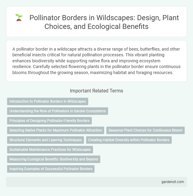 Pollinator Borders in Wildscapes: Design, Plant Choices, and Ecological Benefits