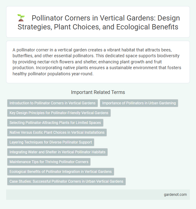 Pollinator Corners in Vertical Gardens: Design Strategies, Plant Choices, and Ecological Benefits