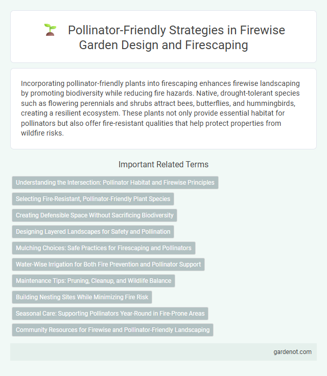 Pollinator-Friendly Strategies in Firewise Garden Design and Firescaping