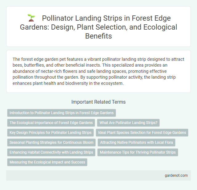 Pollinator Landing Strips in Forest Edge Gardens: Design, Plant Selection, and Ecological Benefits