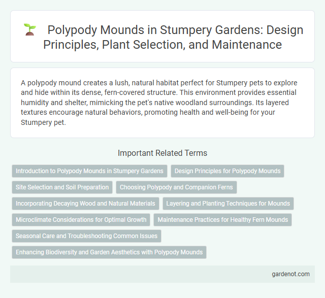 Polypody Mounds in Stumpery Gardens: Design Principles, Plant Selection, and Maintenance