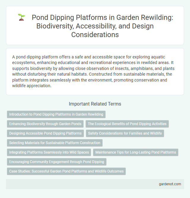Pond Dipping Platforms in Garden Rewilding: Biodiversity, Accessibility, and Design Considerations