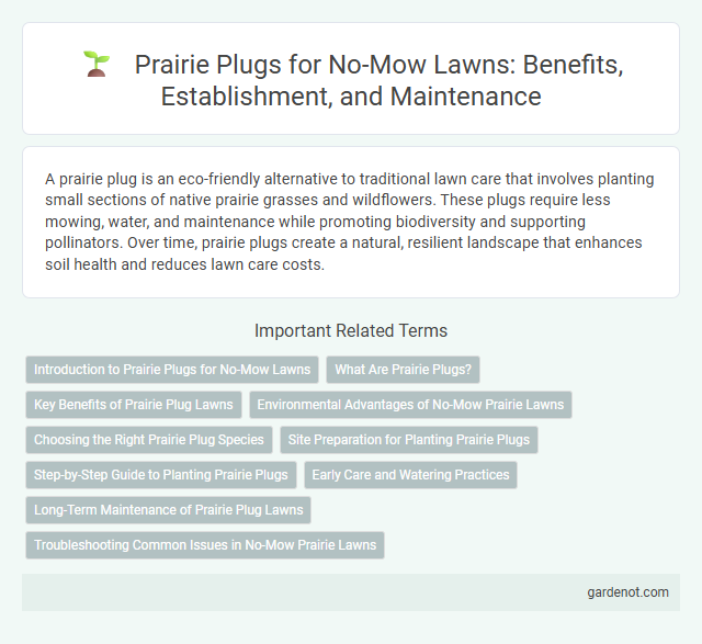 Prairie Plugs for No-Mow Lawns: Benefits, Establishment, and Maintenance