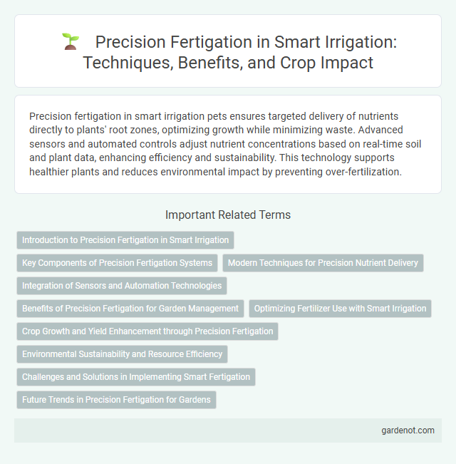 Precision Fertigation in Smart Irrigation: Techniques, Benefits, and Crop Impact