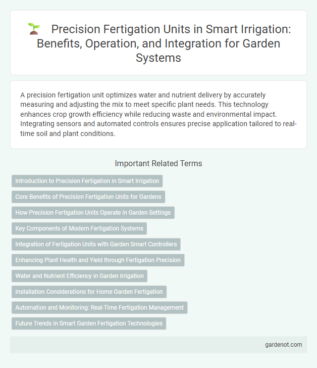 Precision Fertigation Units in Smart Irrigation: Benefits, Operation, and Integration for Garden Systems