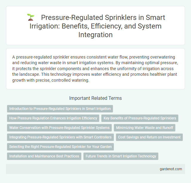 Pressure-Regulated Sprinklers in Smart Irrigation: Benefits, Efficiency, and System Integration