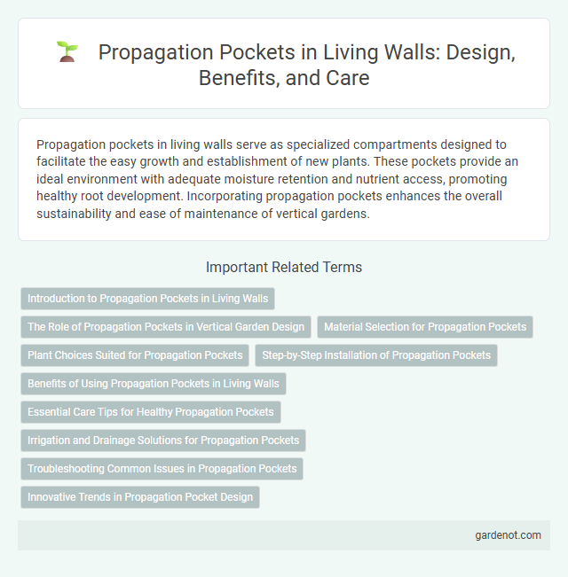 Propagation Pockets in Living Walls: Design, Benefits, and Care