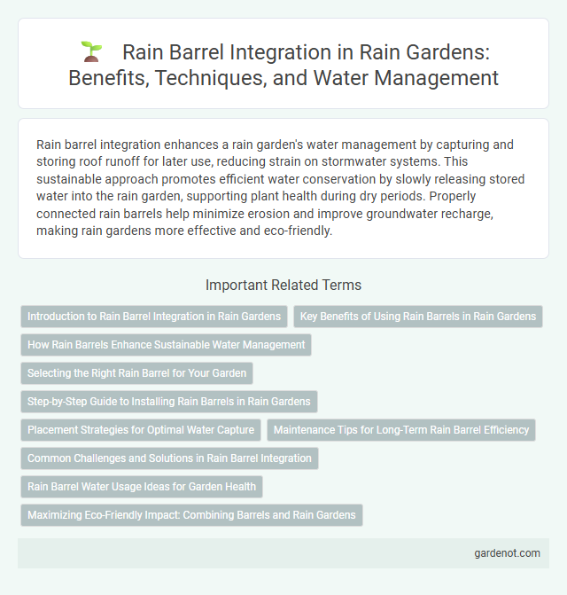 Rain Barrel Integration in Rain Gardens: Benefits, Techniques, and Water Management