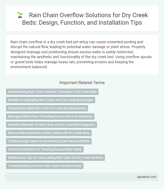 Rain Chain Overflow Solutions for Dry Creek Beds: Design, Function, and Installation Tips