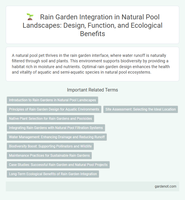 Rain Garden Integration in Natural Pool Landscapes: Design, Function, and Ecological Benefits
