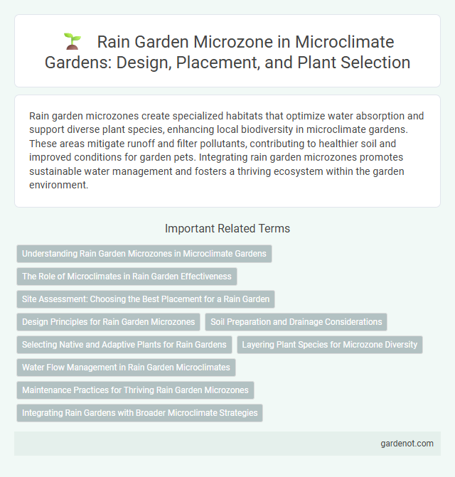 Rain Garden Microzone in Microclimate Gardens: Design, Placement, and Plant Selection