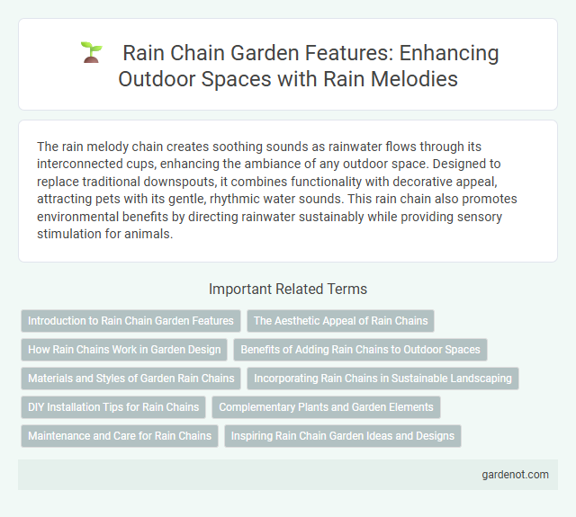 Rain Chain Garden Features: Enhancing Outdoor Spaces with Rain Melodies