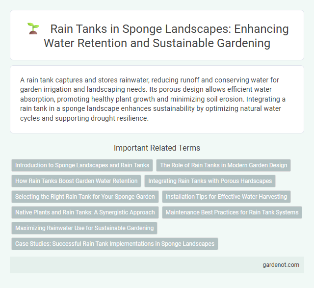 Rain Tanks in Sponge Landscapes: Enhancing Water Retention and Sustainable Gardening