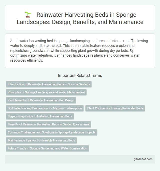 Rainwater Harvesting Beds in Sponge Landscapes: Design, Benefits, and Maintenance