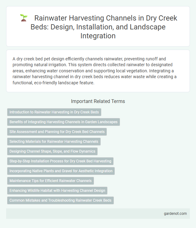 Rainwater Harvesting Channels in Dry Creek Beds: Design, Installation, and Landscape Integration