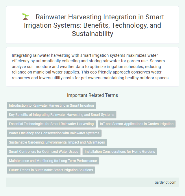 Rainwater Harvesting Integration in Smart Irrigation Systems: Benefits, Technology, and Sustainability