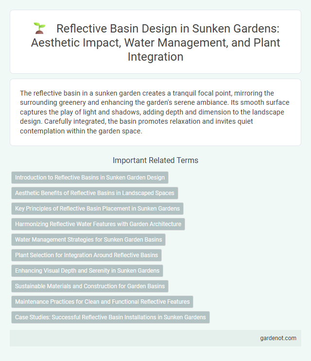 Reflective Basin Design in Sunken Gardens: Aesthetic Impact, Water Management, and Plant Integration