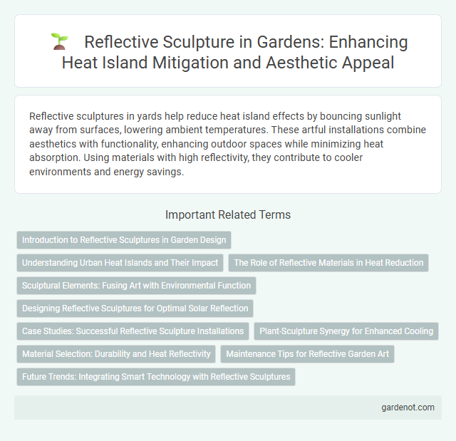 Reflective Sculpture in Gardens: Enhancing Heat Island Mitigation and Aesthetic Appeal