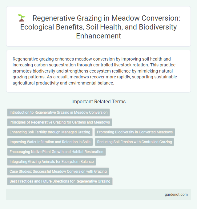 Regenerative Grazing in Meadow Conversion: Ecological Benefits, Soil Health, and Biodiversity Enhancement