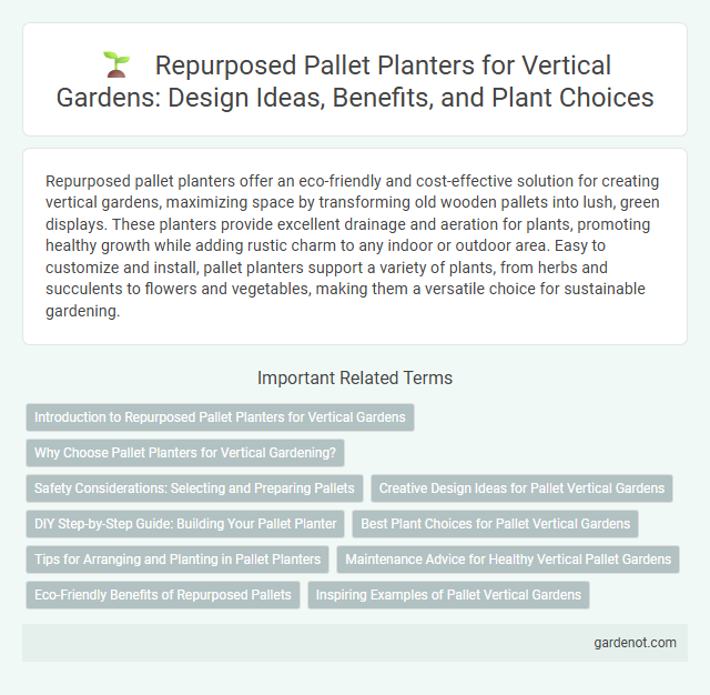 Repurposed Pallet Planters for Vertical Gardens: Design Ideas, Benefits, and Plant Choices