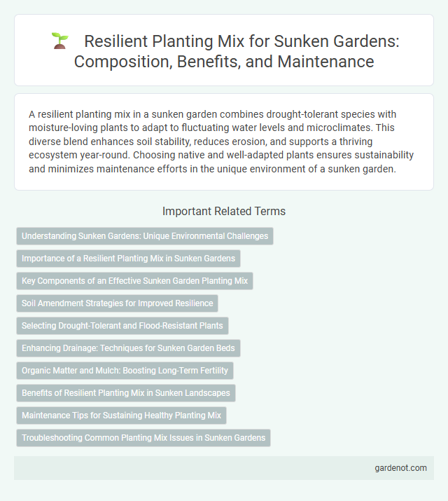 Resilient Planting Mix for Sunken Gardens: Composition, Benefits, and Maintenance