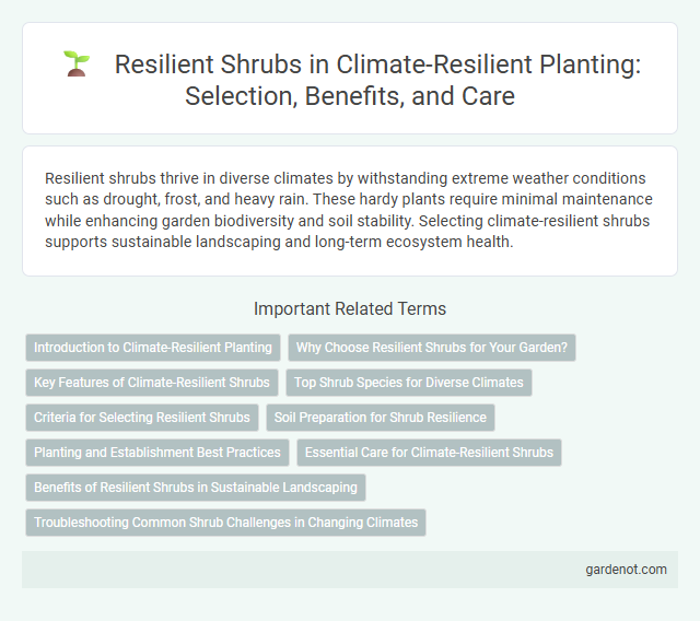 Resilient Shrubs in Climate-Resilient Planting: Selection, Benefits, and Care