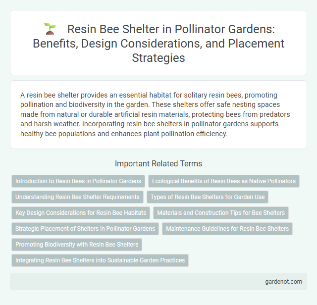 Resin Bee Shelter in Pollinator Gardens: Benefits, Design Considerations, and Placement Strategies