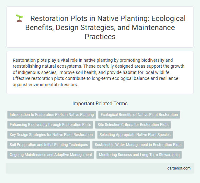 Restoration Plots in Native Planting: Ecological Benefits, Design Strategies, and Maintenance Practices
