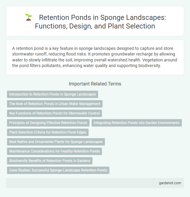 Retention Ponds in Sponge Landscapes: Functions, Design, and Plant Selection