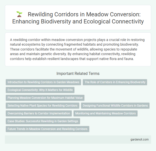 Rewilding Corridors in Meadow Conversion: Enhancing Biodiversity and Ecological Connectivity