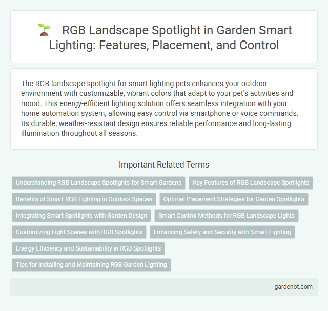 RGB Landscape Spotlight in Garden Smart Lighting: Features, Placement, and Control