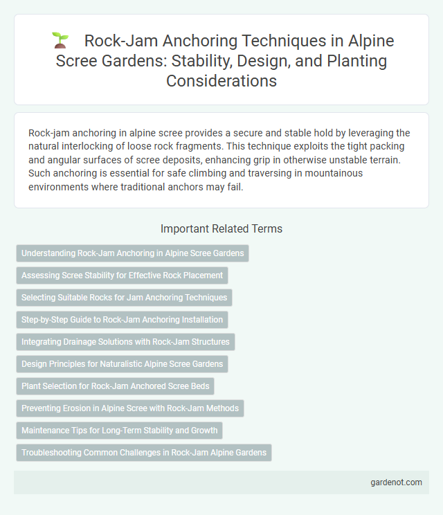 Rock-Jam Anchoring Techniques in Alpine Scree Gardens: Stability, Design, and Planting Considerations
