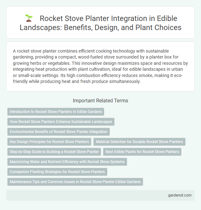 Rocket Stove Planter Integration in Edible Landscapes: Benefits, Design, and Plant Choices