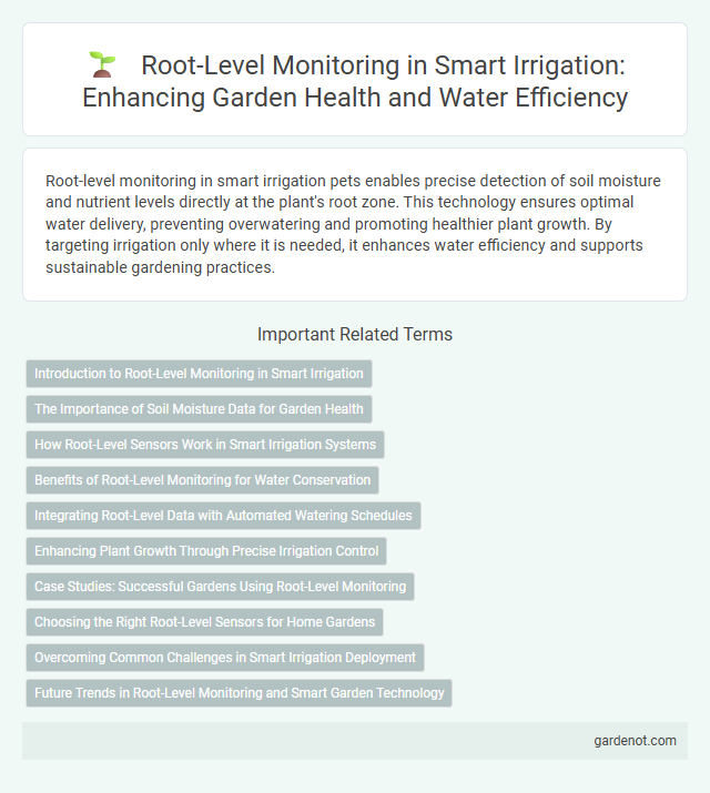 Root-Level Monitoring in Smart Irrigation: Enhancing Garden Health and Water Efficiency