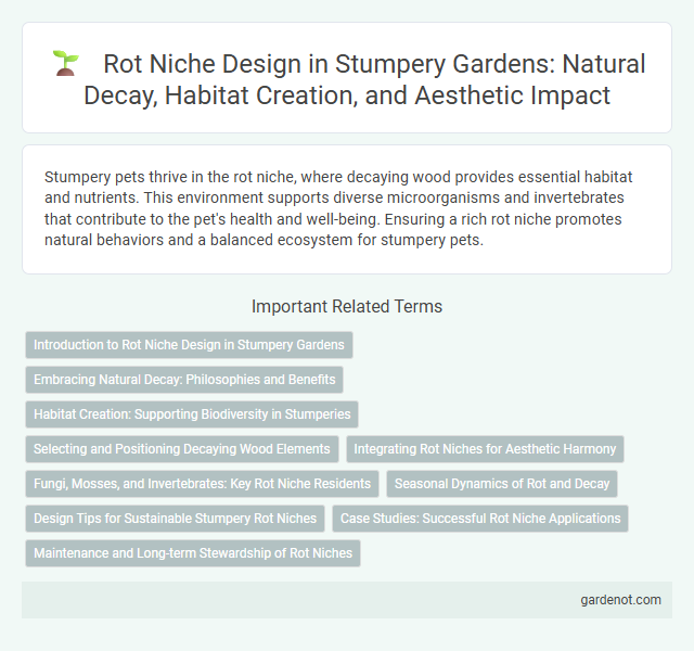 Rot Niche Design in Stumpery Gardens: Natural Decay, Habitat Creation, and Aesthetic Impact