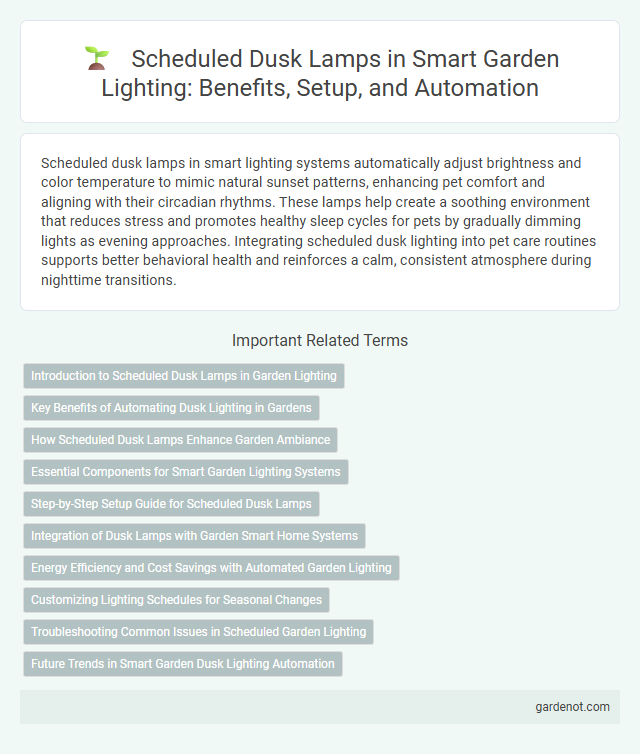 Scheduled Dusk Lamps in Smart Garden Lighting: Benefits, Setup, and Automation