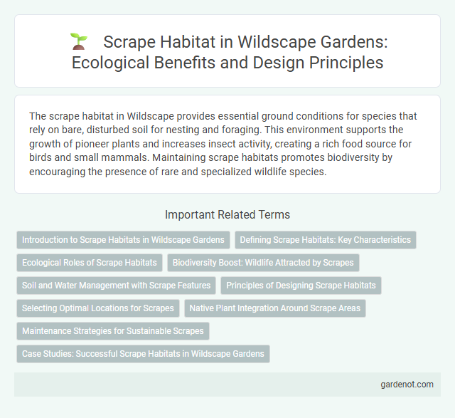 Scrape Habitat in Wildscape Gardens: Ecological Benefits and Design Principles