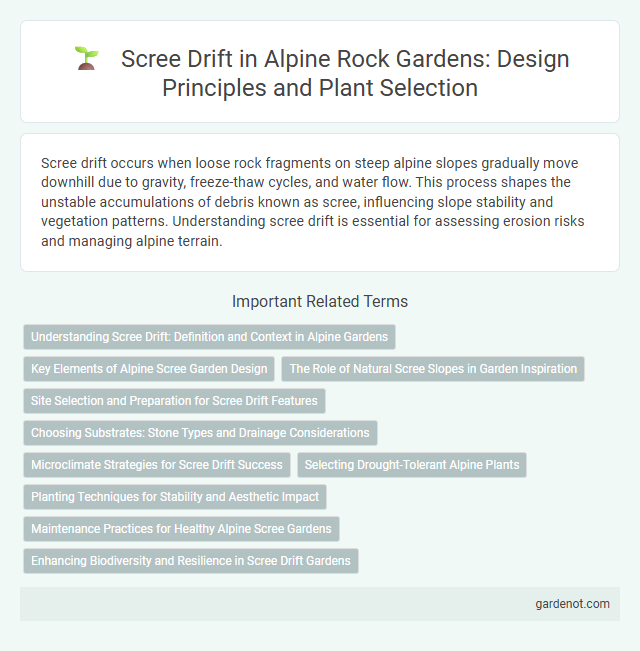 Scree Drift in Alpine Rock Gardens: Design Principles and Plant Selection