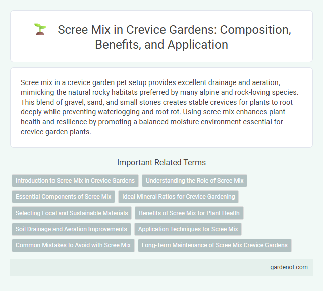 Scree Mix in Crevice Gardens: Composition, Benefits, and Application