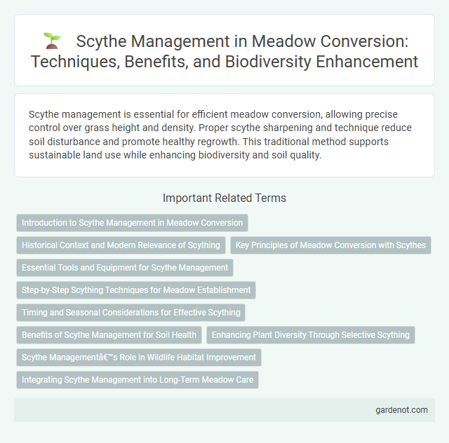 Scythe Management in Meadow Conversion: Techniques, Benefits, and Biodiversity Enhancement