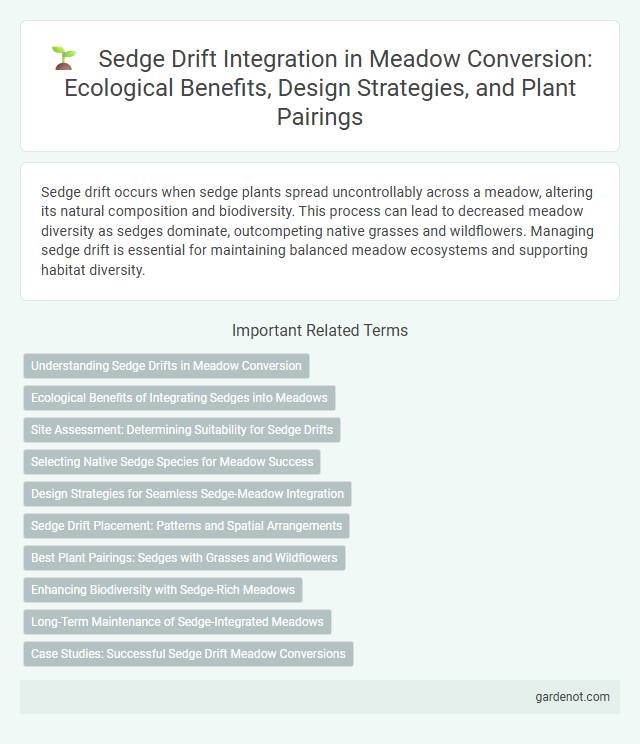Sedge Drift Integration in Meadow Conversion: Ecological Benefits, Design Strategies, and Plant Pairings