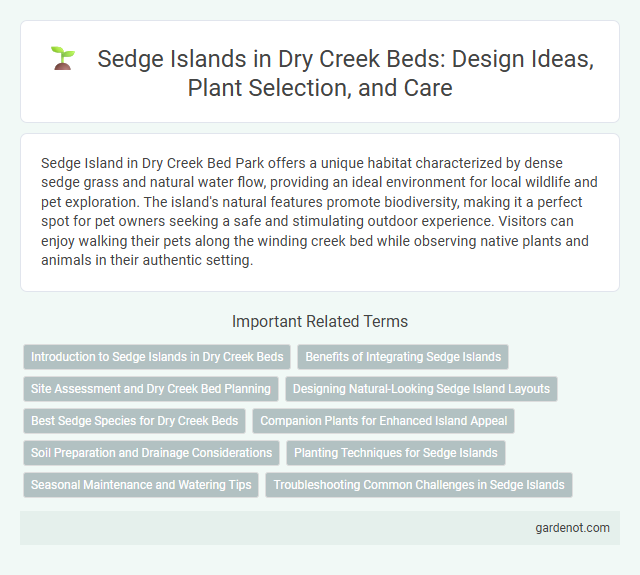 Sedge Islands in Dry Creek Beds: Design Ideas, Plant Selection, and Care