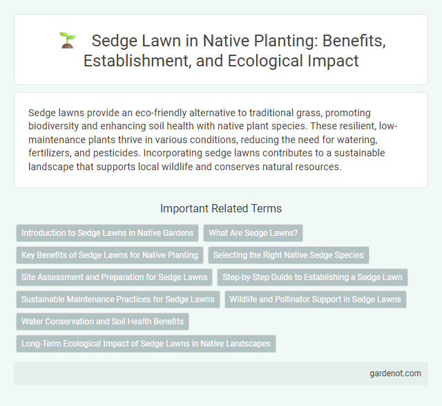 Sedge Lawn in Native Planting: Benefits, Establishment, and Ecological Impact